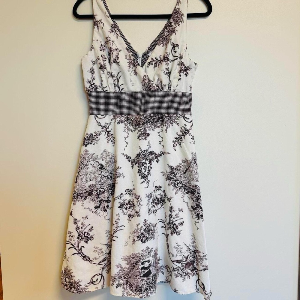 SAM Idyllic Picnic Toile Patterned 50s style Dress